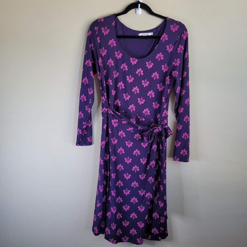 Boden Purple and Pink Midi Dress